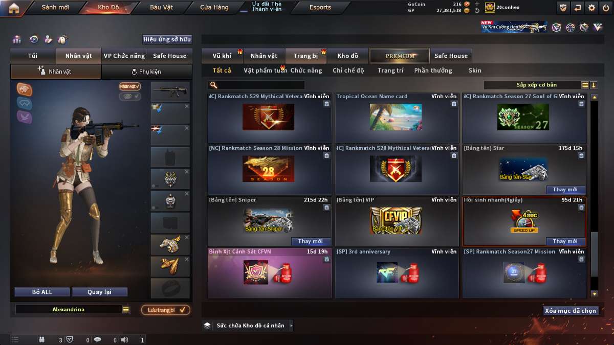 shop acc cf uy tin gia re